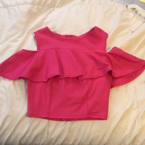 Bright Pink Crop Top